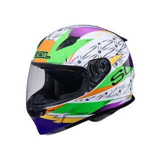SOL 安全帽 SF-2M SF2M 光芒 白紫 抗UV 雙D釦 通風透氣 全罩 安全帽《比帽王》
