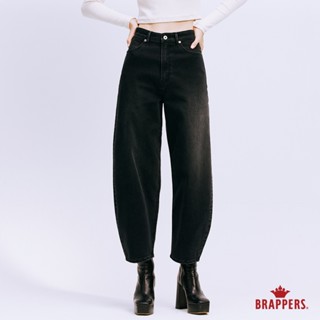 BRAPPERS 女款 Boy friend系列-九分錐形牛仔褲-黑灰