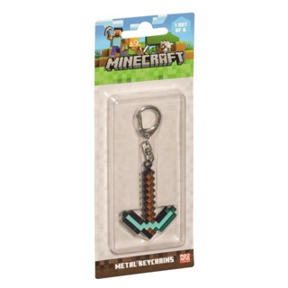 MINECRAFT-麥塊 金屬收藏掛飾 我的世界 鑽石鎬 鑰匙圈