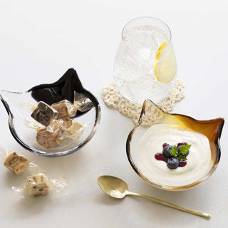 【日本Aderia】 coconeco craft系列可愛貓咪小缽-共5款《WUZ屋子》餐廚 小碗 貓咪造型 玻璃缽