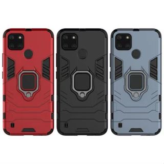 軍規防摔手機殼 Realme C21 鋼鐵指環支架 RMX3201 防摔殼 Realme C21 手機殼