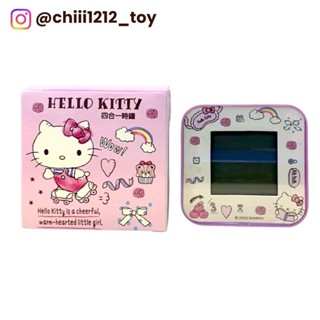 【三麗鷗 Hello Kitty】KT 凱蒂貓 四合一鬧鐘 時鐘 鬧鐘 計時器 溫度計 翻轉電子鐘 電子鐘 智慧時鐘