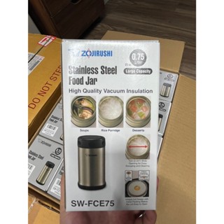 ZOJIRUSHI 象印 不鏽鋼真空燜燒杯750m（不鏽鋼色＆米色）