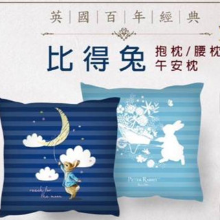 【南部孩子】PR彼得兔時尚造型抱枕 授權正品 臺灣現貨(英國原廠 彼得兔)抱枕 靠墊 比得兔腰枕 雙面設計 含芯 午安枕