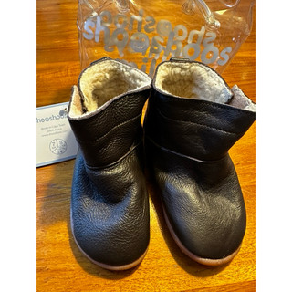 英國shooshoos 全新 安全無毒真皮健康手工童鞋/靴子_棕色真皮長靴