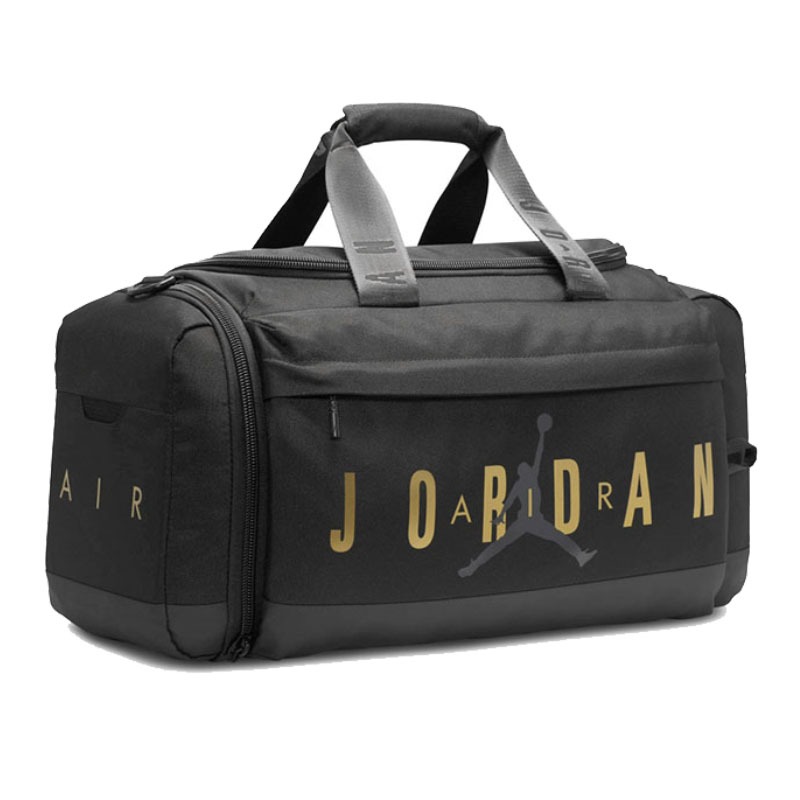 【NIKE 耐吉】JORDAN HBR 旅行包 黑金 JD2443002AD-001 鞋袋 行李袋 HF7296-014