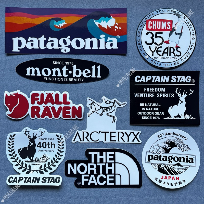 多款單張⛺️露營貼紙STANLEY COLEMAN Patagonia 始祖鳥 鹿牌 CHUMS 車貼 MONTBELL