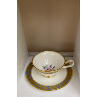 日本noritake 則武藍金紅茶杯、咖啡杯（1杯1盤）