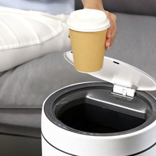 EKO多可X自動感應垃圾桶 12L/白色(內建充電式鋰電池)
