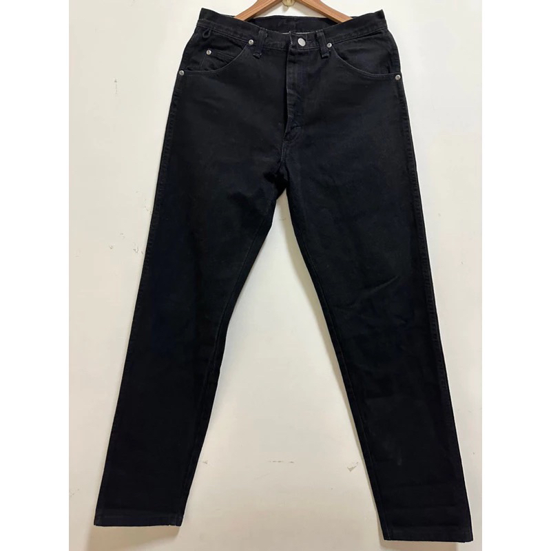 「出清」稀有美製 🇺🇸 1990’s  wrangler 藍哥 厚磅 黑色牛仔褲 色濃 養褲  靴型拉鍊