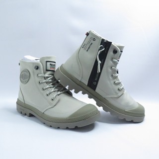 Palladium 74066103 PAMPA RCY LT+WP+ZIP 男女休閒鞋 防潑水 米白淡綠