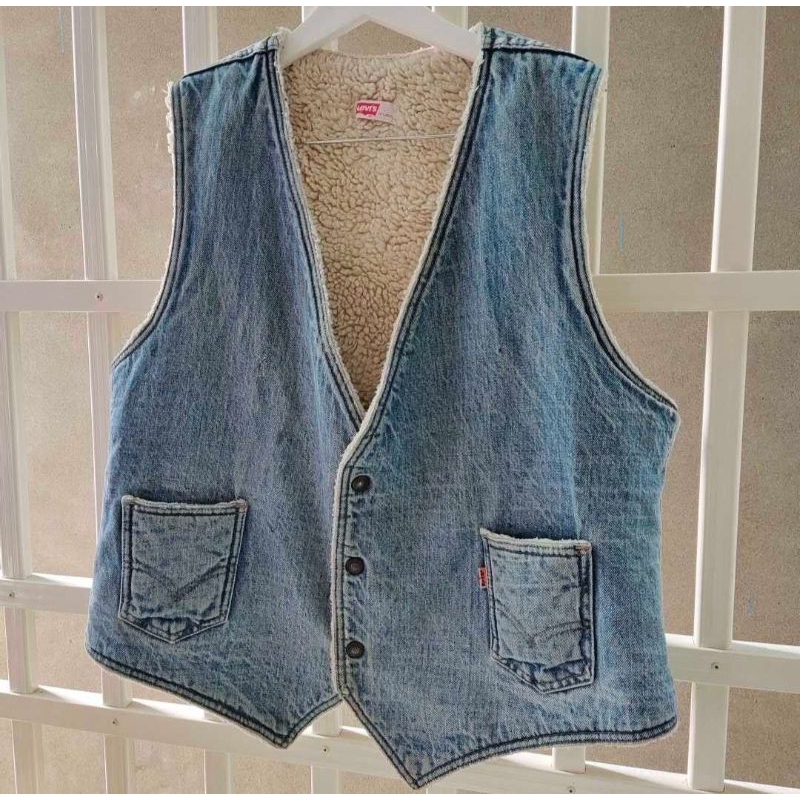 Levis 丹寧 牛仔 背心 外套 EX-LARGE 美國製