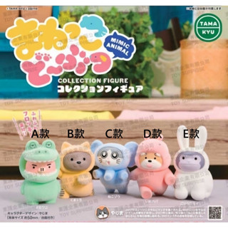 ⭐扭蛋幸運星⭐現貨 扭蛋 模仿 動物 絨毛娃娃 桌上公仔 鱷魚 小豬 浣熊 貓貓 大象 兔子 療癒小物 動物園