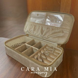 【CARA MIA】質感絲絨珠寶盒 可拆式 首飾盒 珠寶盒 飾品盒