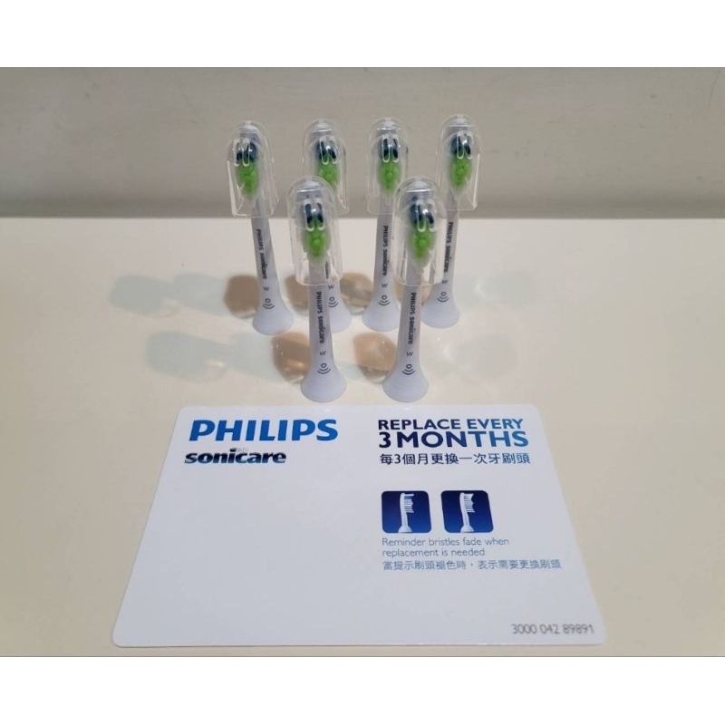 Philips飛利浦原廠智能鑽石標準型刷頭-W白(HX6063/67)牙齒亮白設計