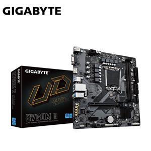 技嘉GIGABYTE B760M H Intel ●支援DDR5 雙通道HDMI、D - Sub 介面