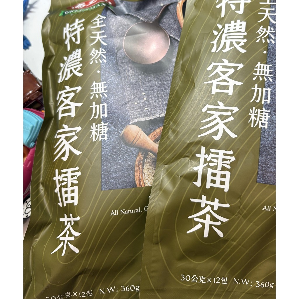 馬玉山 特濃客家擂茶 (無加糖) 30g x 12入 一包 (A-013)