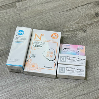 Neogence霓淨思｜積雪草B5修護純粹凝乳／精華・金盞花保濕舒緩面膜・18%杏仁酸透亮煥膚精華／極透光亮白淡斑精華