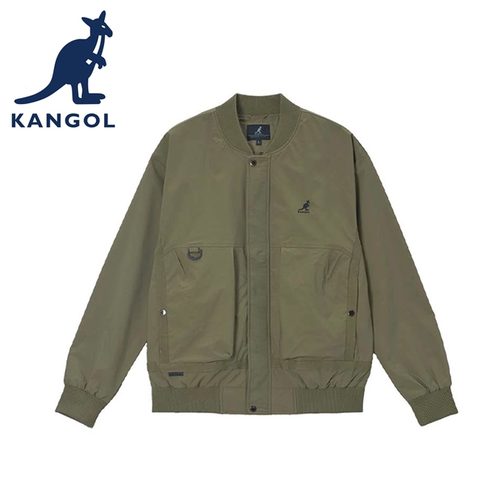 KANGOL 英國袋鼠 飛行外套 64551420 中性 外套 深綠 黑色