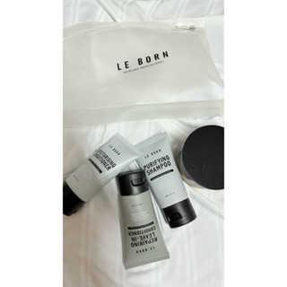 Le Born旅行組4入組 內含海鹽頭皮淨化霜80ml +賦活重建精華40ml+淨化洗髮露40ml+保濕潤髮乳40ml