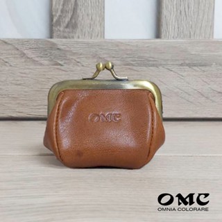 【OMC】NG福利品-黑點-原廠價980元-復古夾框小零錢包(棕色)