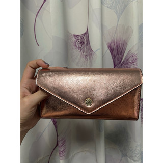 Michael Kors MK 翻蓋長夾玫瑰金