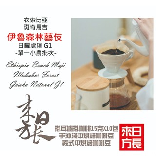 衣索比亞.斑奇馬吉.伊魯森林藝伎 日曬 G1 單一小農批次淺中烘焙(義式中烘焙)咖啡豆/掛耳濾掛/咖啡豆-來日方長咖啡烘