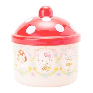 ♡全新現貨♡ 2018 sanrio 圓形罐 蘑菇 三麗鷗 kitty melody 雙子星 大爾狗 布丁狗