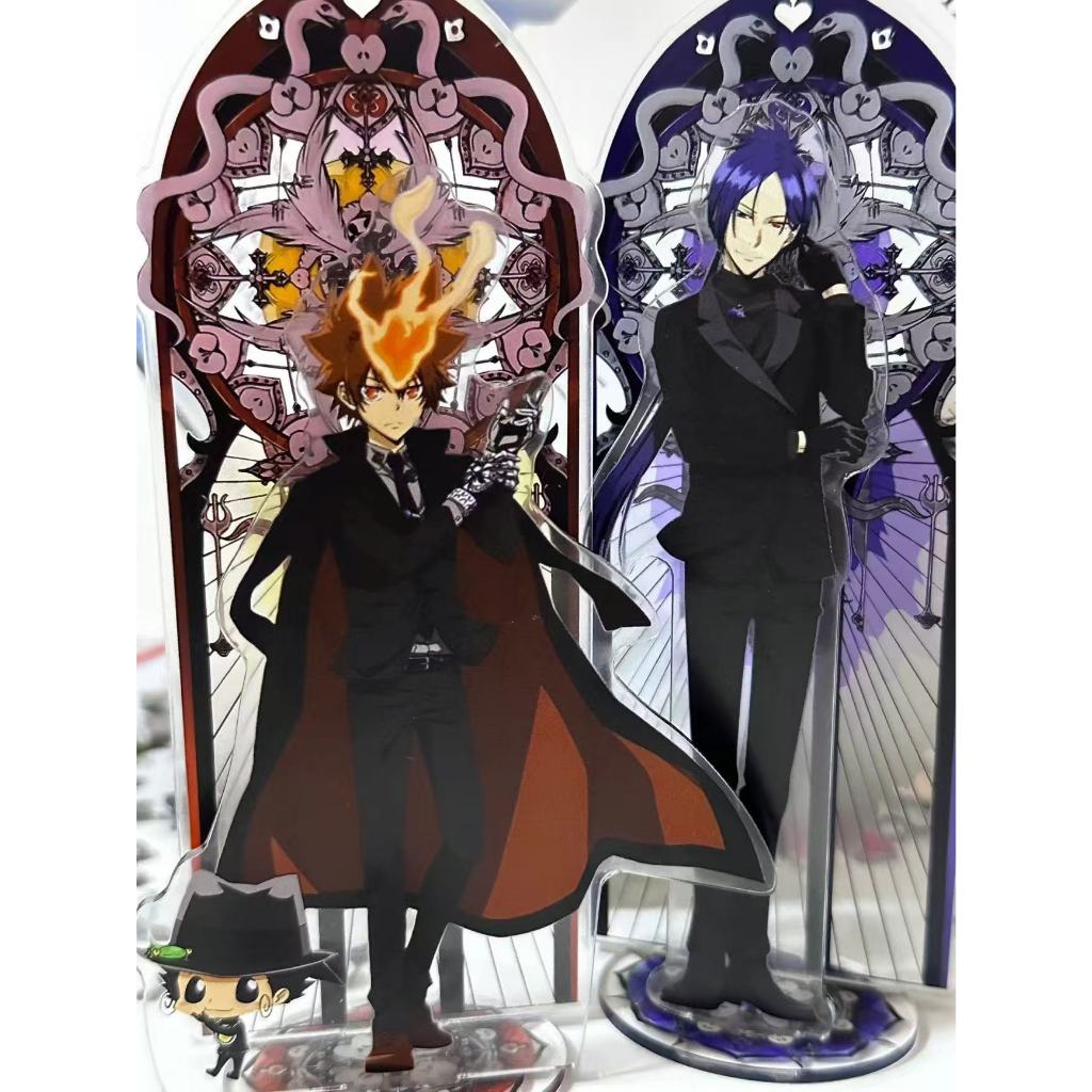 新品--超低價福利✨動漫週邊傢庭敎師澤田綱吉六道骸立牌亞剋力桌麵擺件送朋友