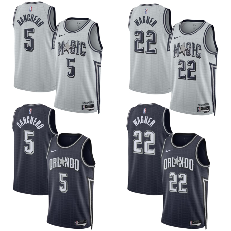NBA球衣SW  奧蘭多魔術隊 Paolo Banchero 5號球衣 球迷版 籃球SW 25賽季籃球訓練服