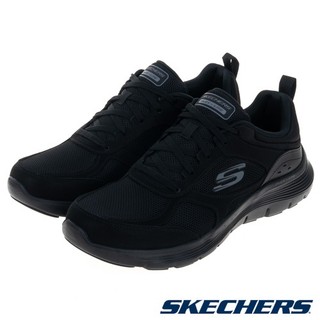 47-SKECHERS 男鞋 運動鞋 工作鞋 休閒 健走 全黑 FLEX ADVANTAGE 5.0 232821BBK