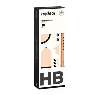 MiDeer 兒童專用三角鉛筆-HB（18PCS）6936352511717