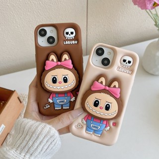 可愛支架骷顱吊帶拉佈佈iPhone16promax手機殼適用蘋果15手機套14pro矽膠軟套13防摔保護殼12pro卡通