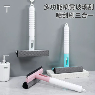 雙面擦玻璃器擦窗戶清潔器刷子多功能窗戶刷可噴水矽膠擦窗刮水器