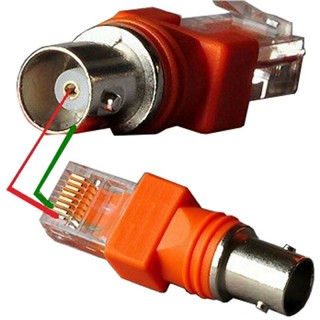 [含發票]BNC 轉 RJ45 網路 網線轉接頭 監控線使用 可配合測線器 尋線 查線 RJ-45 BNC