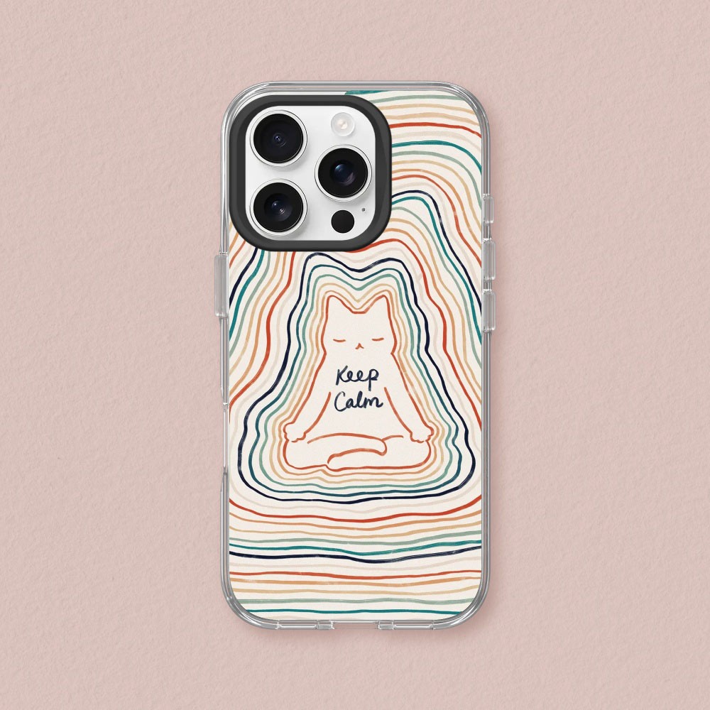犀牛盾 適用iPhone Clear透明防摔手機殼∣ilovedoodle系列/冷靜