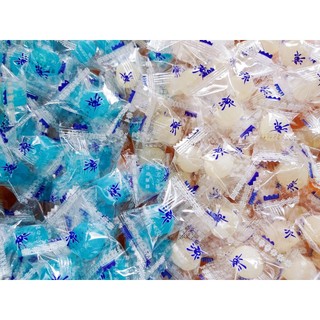 友賓涼糖 藍色600公克 薄荷涼糖 硬糖 口氣清新 涼飴糖 迎賓糖 清涼止渴 藍色 白色 友賓涼糖 冰涼薄