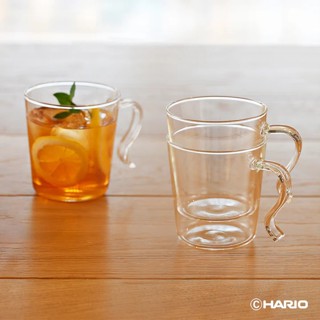 【日本HARIO】耐熱玻璃馬克對杯組《拾光玻璃》對杯 耐熱玻璃 玻璃杯 馬克杯 水杯 茶杯 咖啡杯 果汁杯