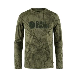 Fjallraven Värmland Wool長袖羊毛排汗衣 86673 綠迷彩 男