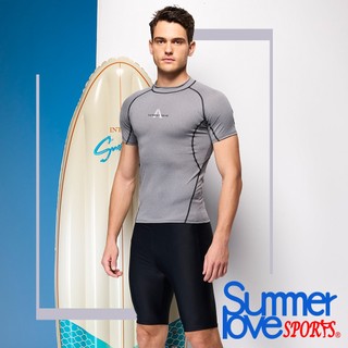 SUMMER LOVE 夏之戀 SPORTS 大男短袖衝浪裝上衣 (C24903)