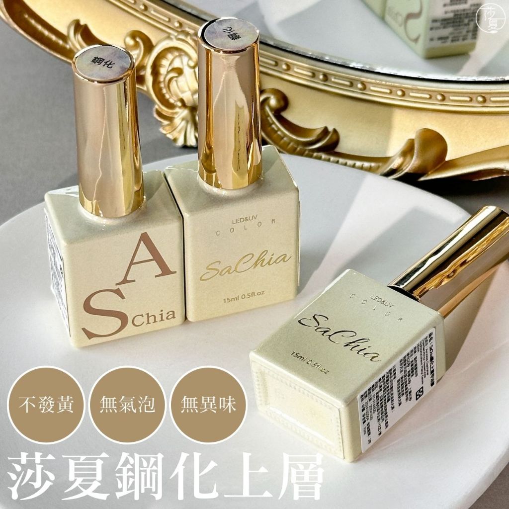 台灣出貨 莎夏鋼化上層膠 功能膠 超閃上層膠 SGS檢驗合格主膠類中文標籤  美甲用品 超耐刮耐磨【D056】莎利美學