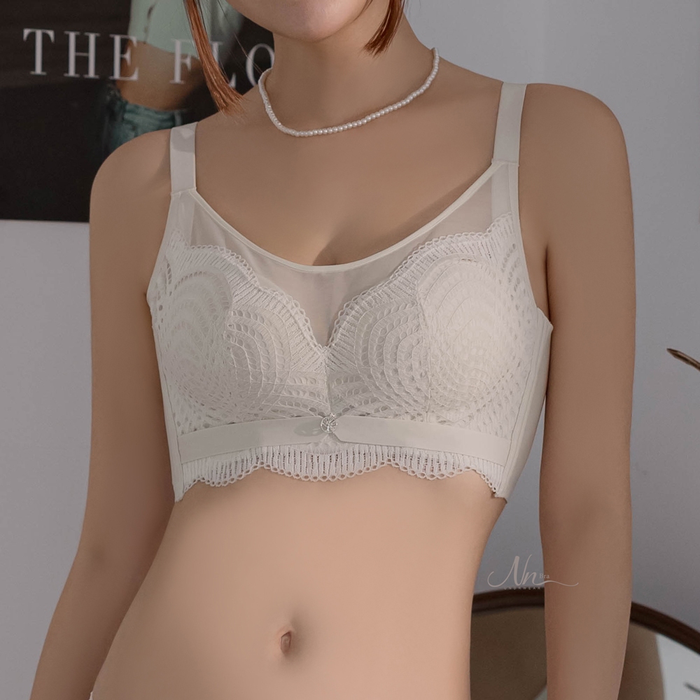 【NN bra】搖擺芭蕾玻尿酸無鋼圈內衣 ▏性感蕾絲 薄蕾絲內衣