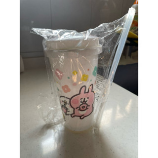 卡娜赫拉｜P助附吸管冷水杯（全新未使用）｜mister donut聯名款