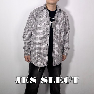 【JES】 韓國 正韓 高磅 韓系 小香風 編織感 高階感 親膚 透氣 質感 奢華 時尚 潮流 百搭 長袖 襯衫 外套