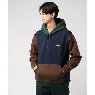 二手/Stussy color blocked hood M號帽T/男女皆可穿