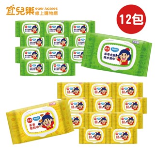 奈森克林x乖乖 純水濕紙巾28抽 金順/發財巾 12包【宜兒樂】