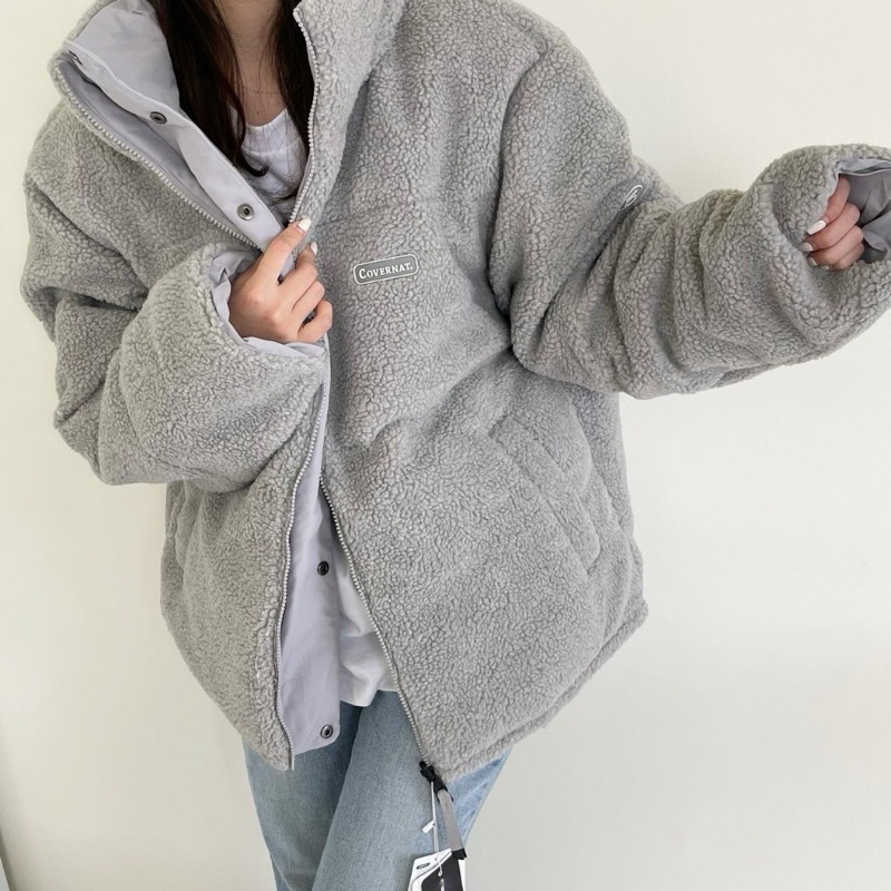 韓國COVERNAT reversible fleece 雙面穿鴨絨外套 羽絨外套