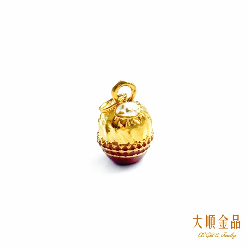 黃金金莎巧克力墜子 黃金巧克力 情人節禮物 生日禮物 女生黃金項鍊 黃金送禮 純金9999 【大順金品】