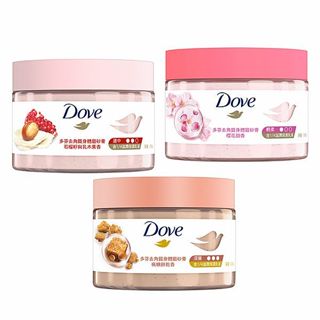 【Dove 多芬】去角質身體磨砂膏298g｜溫和摩沙利 親膚不易刺激 保濕 煥白 DS013312