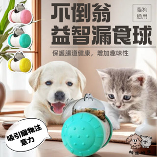 不倒翁益智慢食漏食球 寵物玩具 非電動 寵物狗 玩具 RU1